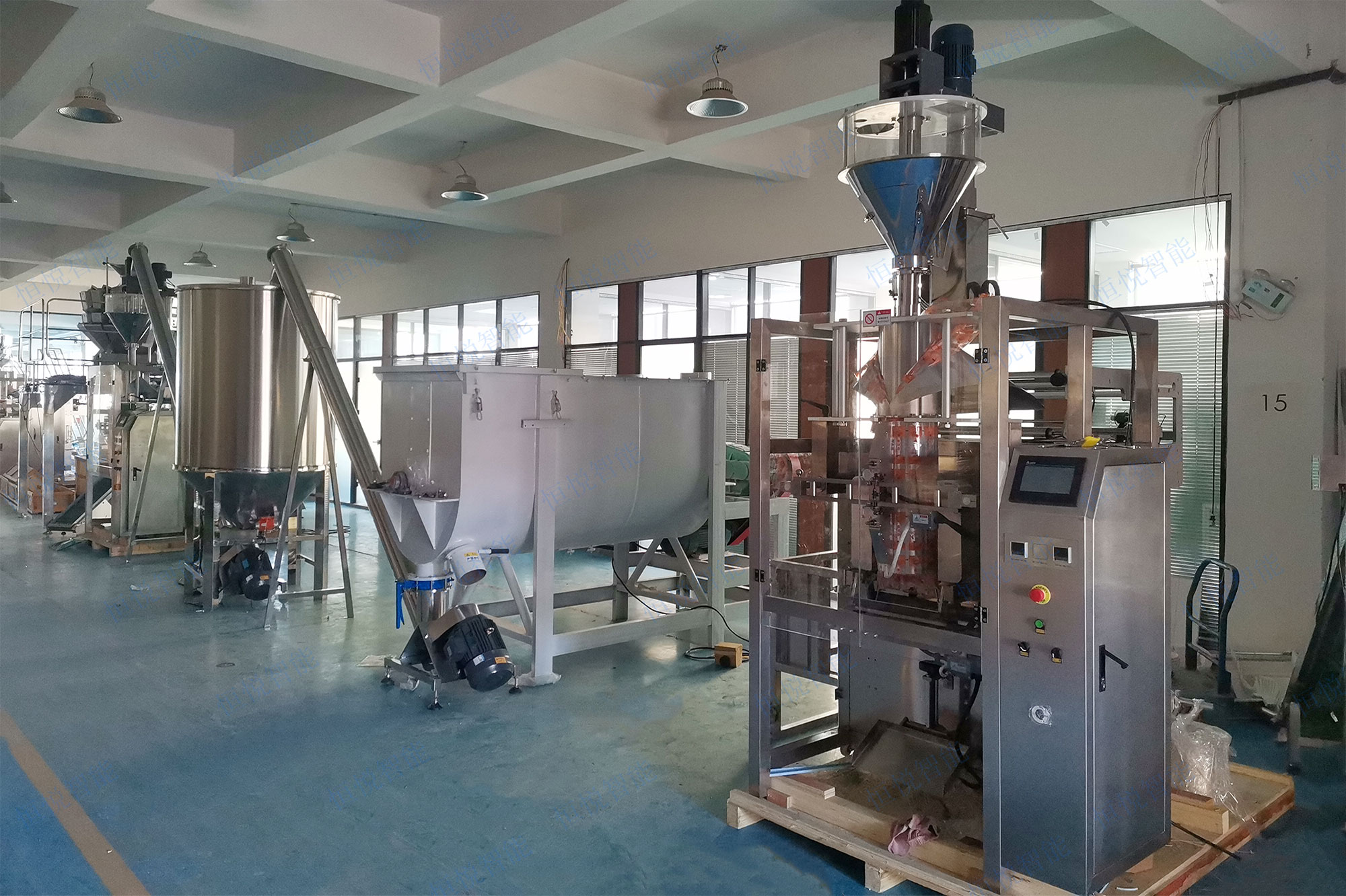 粉體包裝機自動化生產線 粉體包裝機自動化生產線