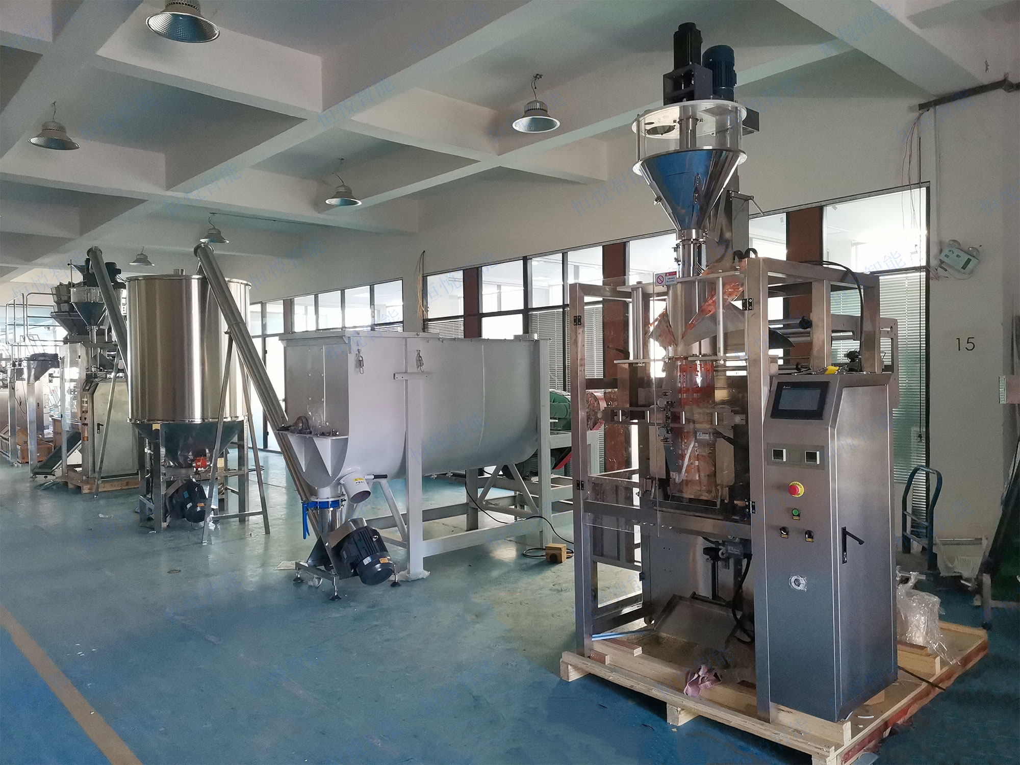 全自動粉體包裝機(jī)流程自動化