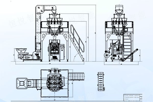 整套全自動堅果包裝機組成與設(shè)計圖紙